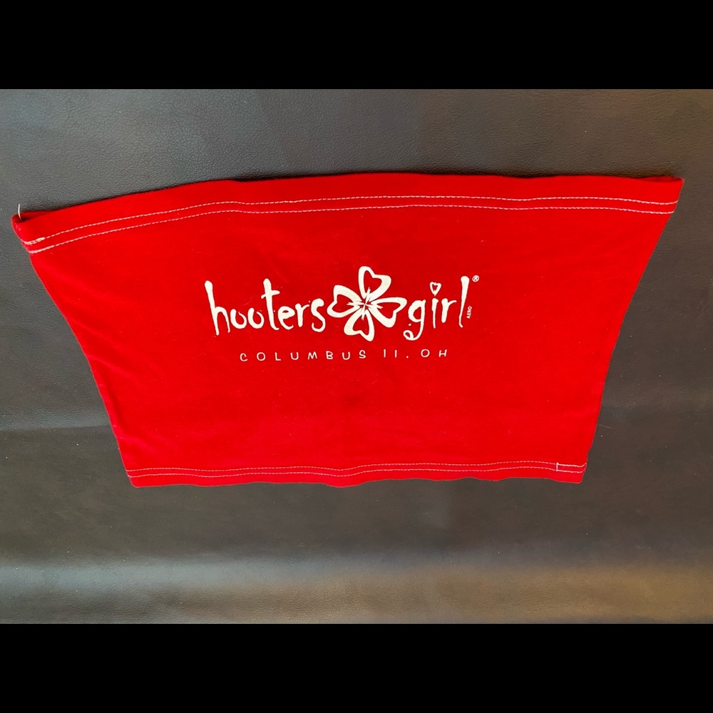 Vintage red Hooters tube top medium